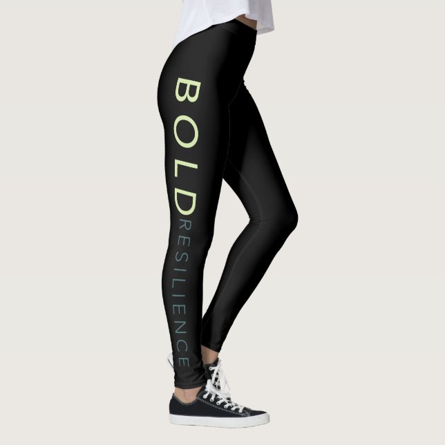 Leggings Leggencias de resistencia NEGRO (Derecha)