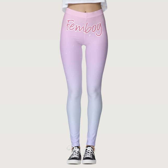 Leggings Leggencias de sueño rosado para un fameboy suave (Anverso)