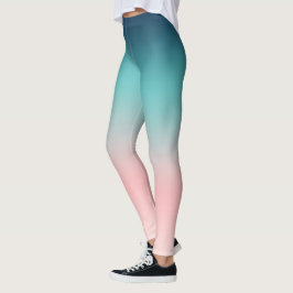 Leggings Leggencias de tonos azules y rosas de tonos ocaso