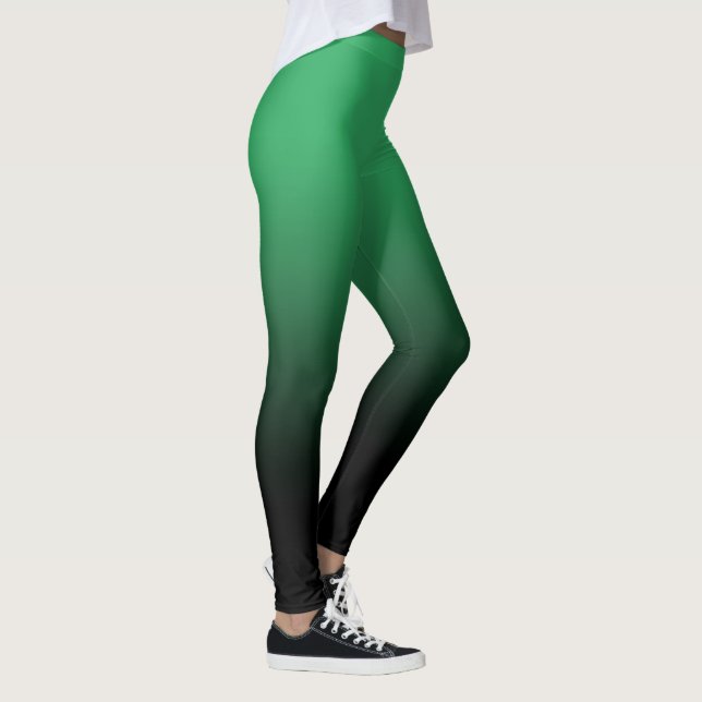 Leggings Leggencias de tonos negros verdes (Derecha)