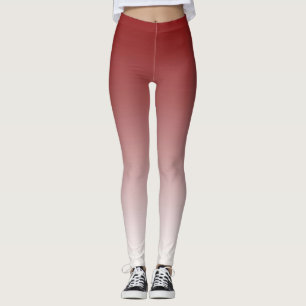 Leggings Leggencias de tonos rojos y blancos de moda