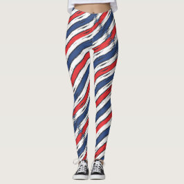 Leggings Leggencias de vacaciones de verano patrióticas de