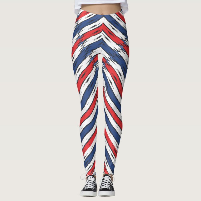 Leggings Leggencias de vacaciones de verano patrióticas de  (Anverso)