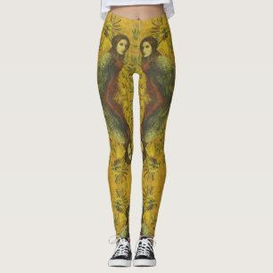 Leggings Leggencias decorativas para las damas de pájaro