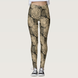 Leggings Leggencias del Boho de oro Mandalas