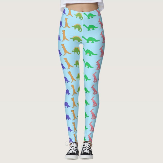 Leggings Leggencias del desfile de los dinosaurios (Anverso)