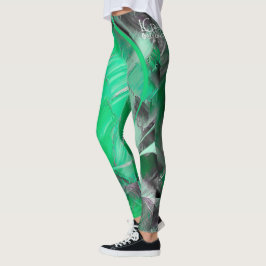 Leggings Leggencias del diseñador verde