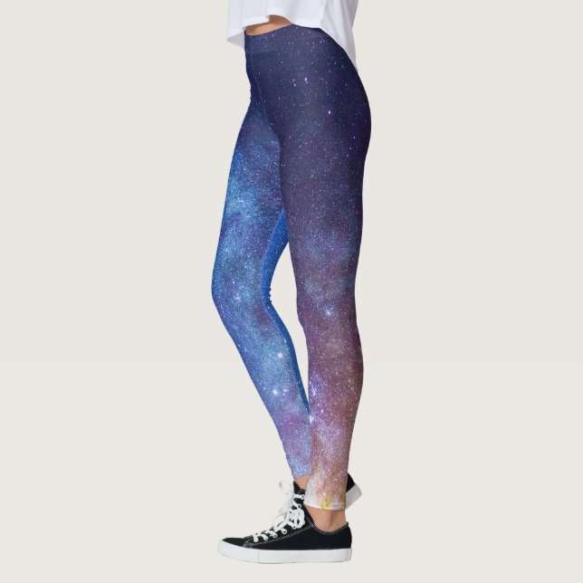 Leggings Leggencias del espacio profundo de la galaxia Rain (Izquierda)