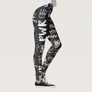 Leggings Leggencias Del Festival Blanco Y Negro