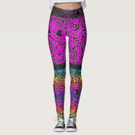 Leggings Leggencias del patrón de Doodle