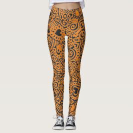 Leggings Leggencias del patrón de Doodle