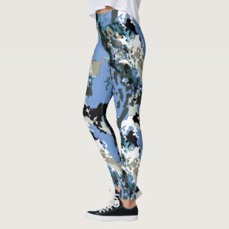 Leggings Leggencias del patrón de malva salvaje australiano