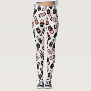 Leggings Leggencias del patrón de muñeca de nidificación