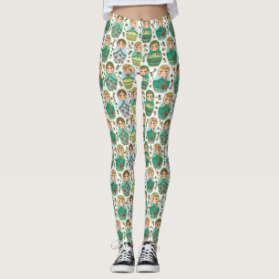 Leggings Leggencias del patrón de muñeca de nidificación