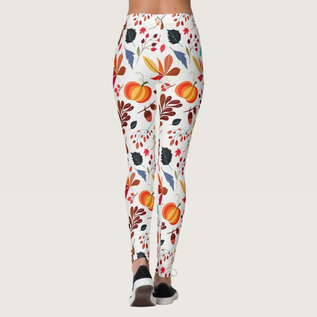 Leggings Leggencias del patrón de otoño (Reverso)