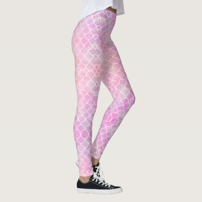 Leggings Leggencias del patrón de sirena de mer Mama (Derecha)