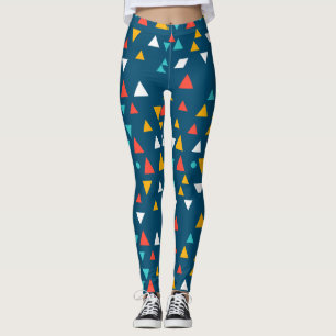 Leggings Leggencias del patrón de triángulo geométrico colo