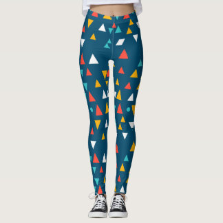 Leggings Leggencias del patrón de triángulo geométrico colo