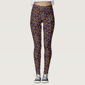 Leggings Leggencias del patrón del copo de nieve de Hallowe