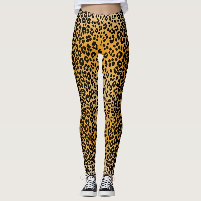 Leggings Leggencias del patrón Leopard-2 (Anverso)