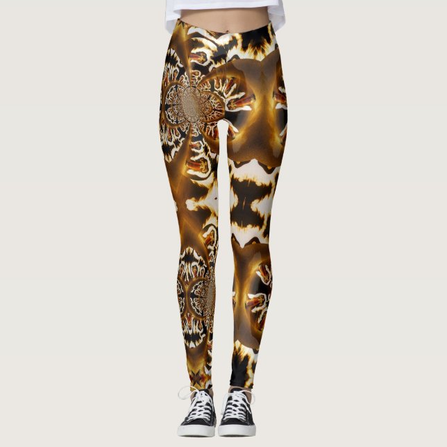 Leggings Leggencias del Personalizado Mágico de Fuego Fract (Anverso)