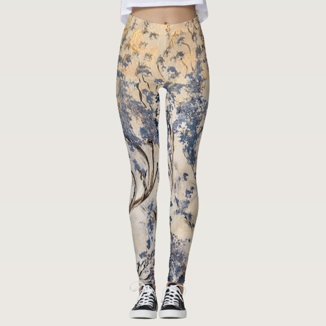 Leggings Leggencias Delicadas de Sucursales (Anverso)