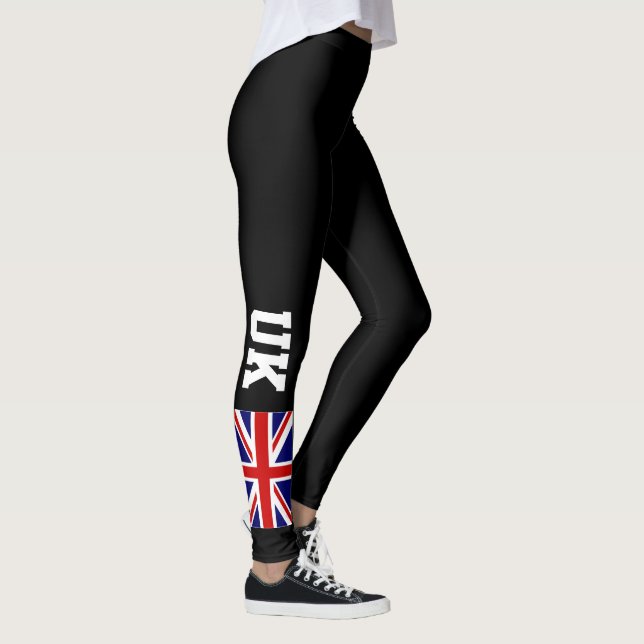 Leggings Leggencias deportivas de la bandera británica Jack (Derecha)