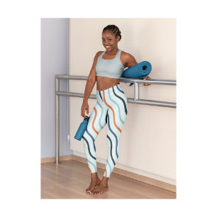 Leggings Leggencias elegantes de mujeres de yoga azul cielo