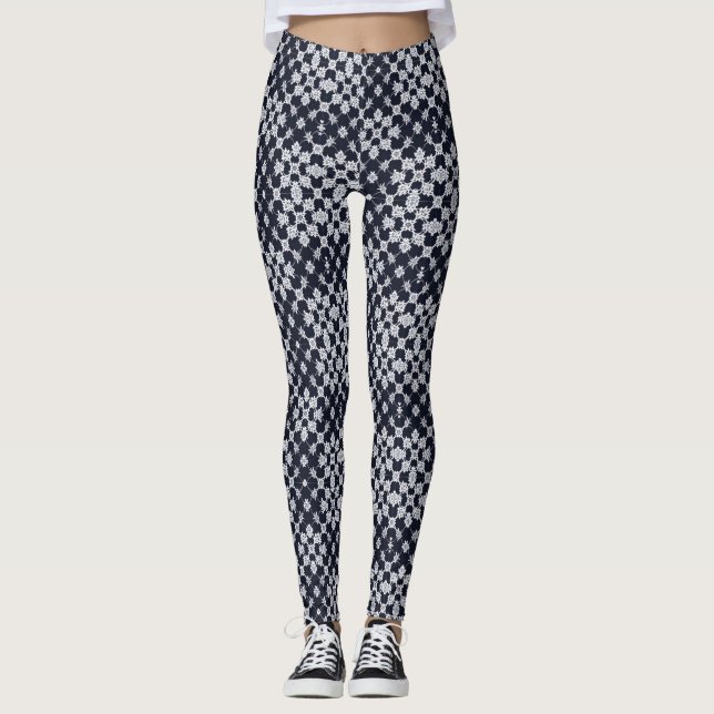 Leggings Leggencias en blanco y negro (Anverso)