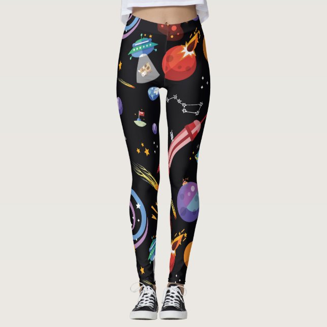 Leggings Leggencias espaciadas - Ropa del espacio exterior (Anverso)