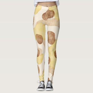 Leggings Leggencias estilo camuflaje marrón amarillo