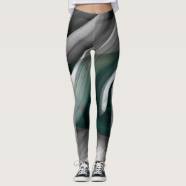 Leggings Leggencias Fitness Resumen Arte Esmeralda Verde