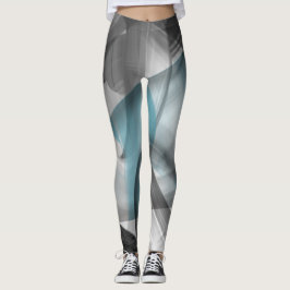 Leggings Leggencias Fitness Resumen Océano azul Art