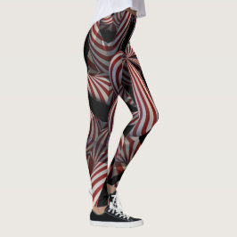 Leggings Leggencias fractales de feriado de menta torcida