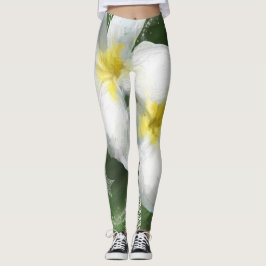 Leggings Leggencias Frangapangie en verde y blanco