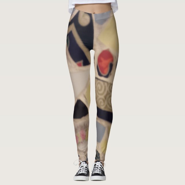 Leggings Leggencias funky de mosaico (Anverso)