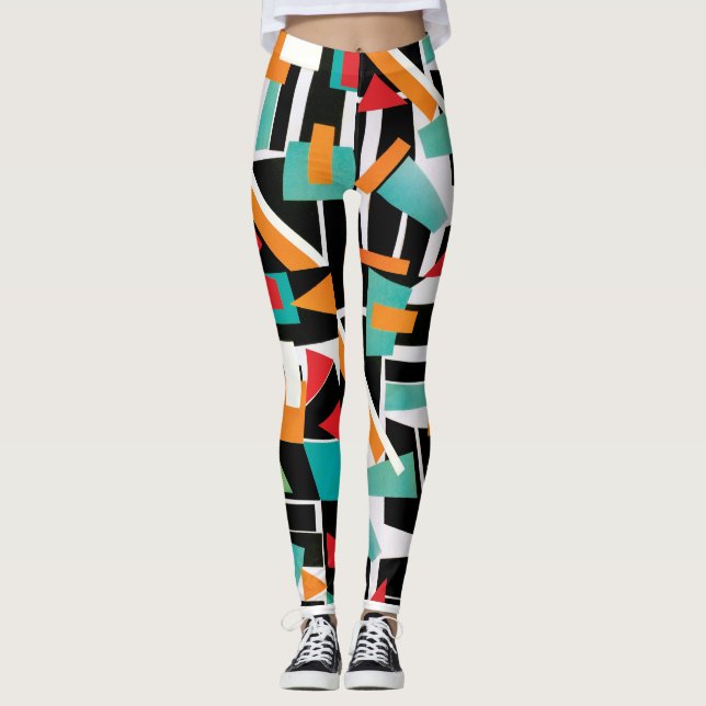 Leggings Leggencias geométricas de yoga (Anverso)