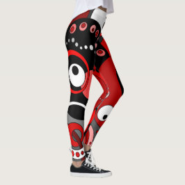 Leggings Leggencias - Geométricas Rojas