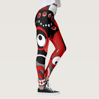 Leggings Leggencias - Geométricas Rojas