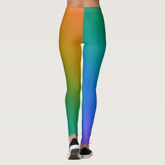 Leggings Leggencias gradientes de tonos de joyas (Reverso)