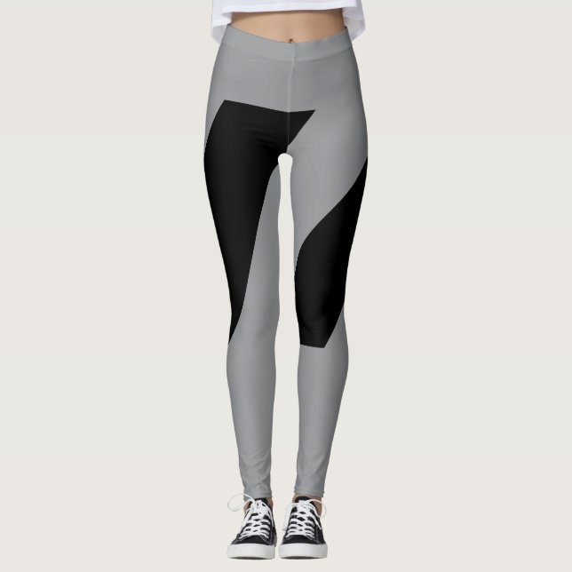 Leggings Leggencias grises y negras (Anverso)