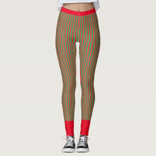Leggings Leggencias grises y rojas con trazo