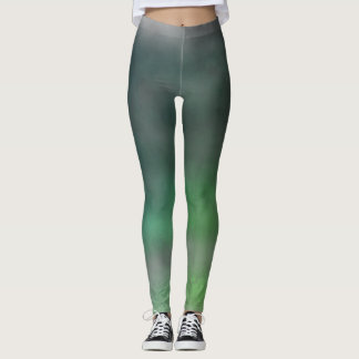 Leggings Leggencias Grunge de Ombré Verde