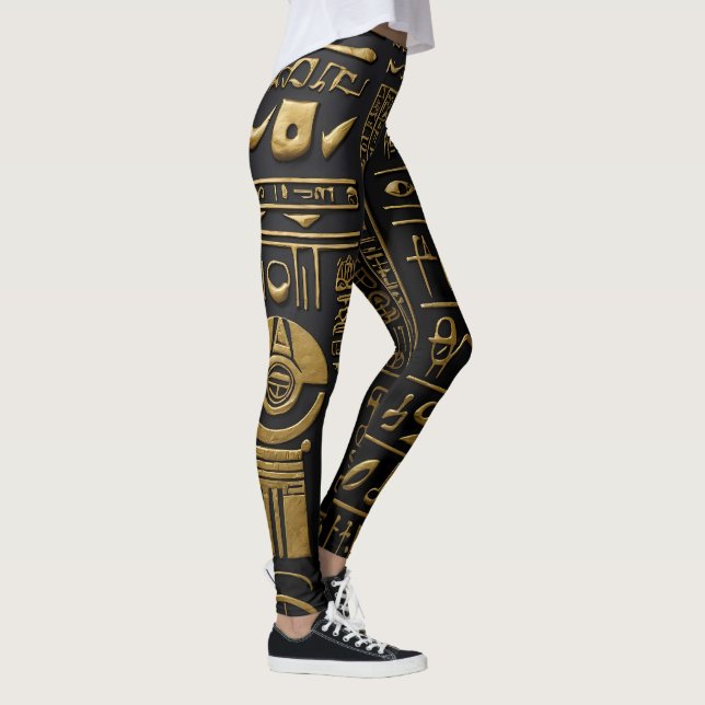 Leggings Leggencias jeroglíficas de oro egipcias (Derecha)