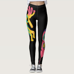 Leggings Leggencias Kokopelli de estilo indio americano