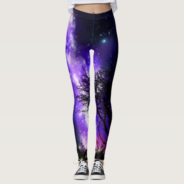 Leggings Leggencias mágicas de la vía láctea (Anverso)