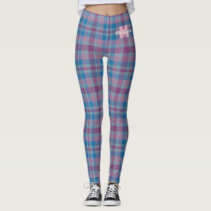 Leggings Leggencias monográficas de macedonia azul y púrpur