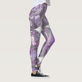 Leggings Leggencias moradas de mosaico