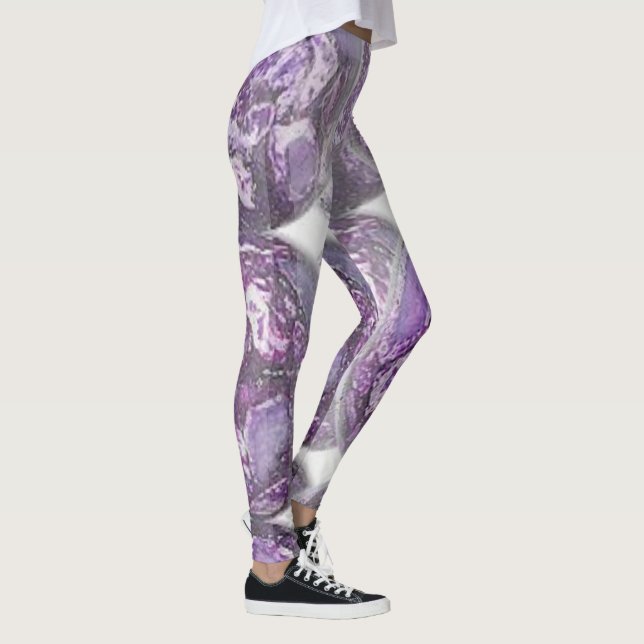Leggings Leggencias moradas de mosaico (Derecha)