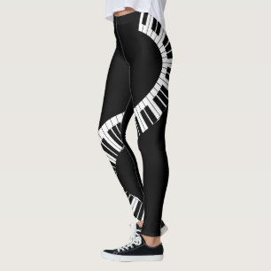 Leggings Leggencias musicales de teclado de piano
